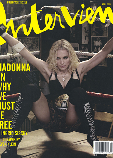 interview magazine cover with madonna