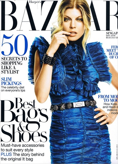Fergie - Harper's Bazaar SINGAPORE May 2008 cover