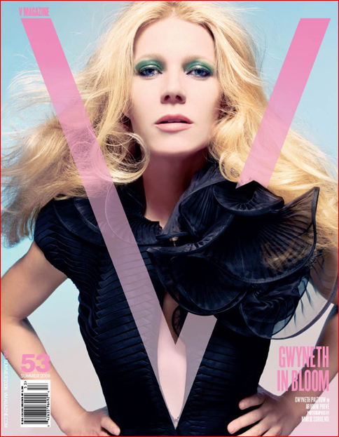 гвинет пэлтроу на обложке журнала v magazine июнь-июль 2008