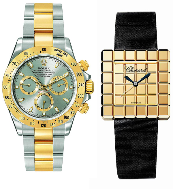 брутальные часы Rolex и Cube от Chopard