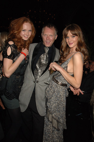 joseph corre with lily cole - backstage agent provocateur vienna life ball 2008