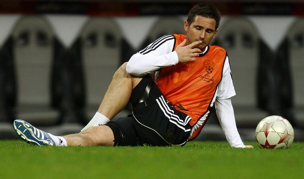 frank lampard chelsea practice luzhniki moscow champions league final