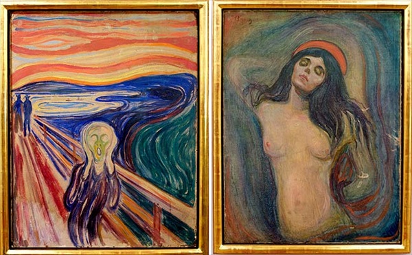 The Scream and Madonna by Edvard Munch