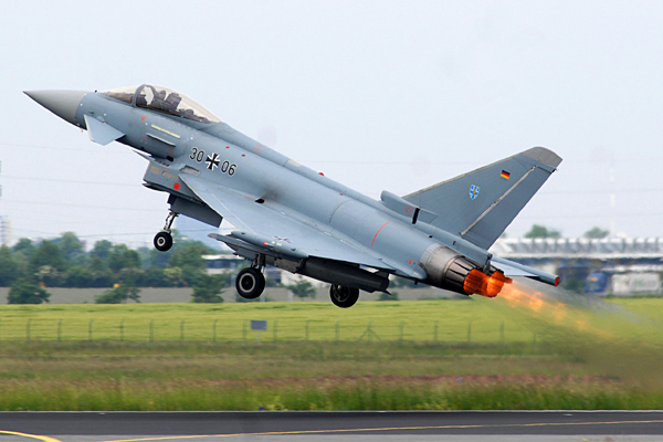 eurofighter at ILA 2008 at Schoenefeld in Berlin