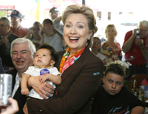 Хиллари Клинтон во время последнего предвыборного ралли в Южной Дакоте