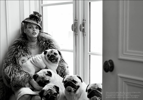 линда евангелиста княгиня для итальянского vogue италия июнь 2008
