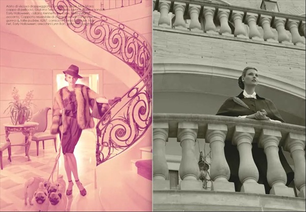 linda evangelista photo story the duchess in vogue italy june 2008