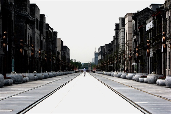 улица Цзянмэнь (Qianmen), примыкающая к известной площади Тяньаньмэнь