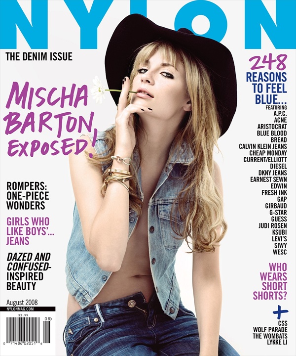 Mischa Barton на обложке августовского номера журнала Nylon