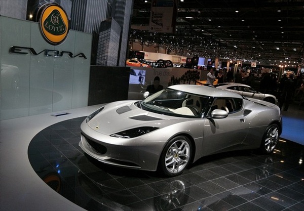 new Lotus Evora is unveiled during the press day of the 2008 Motor Show in London