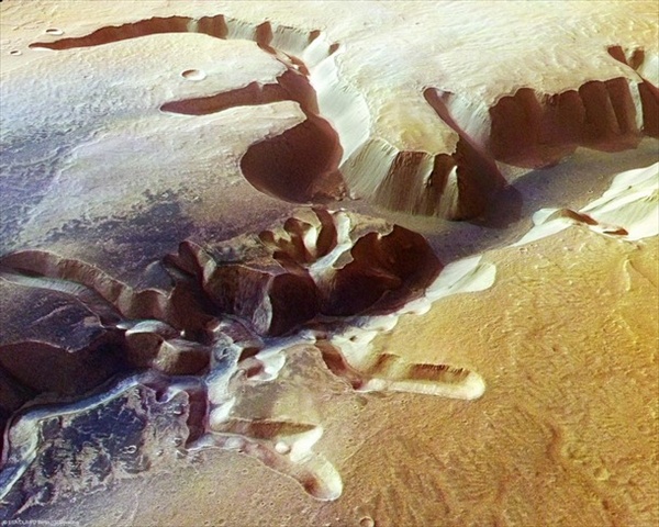 Echus Chasma on Mars