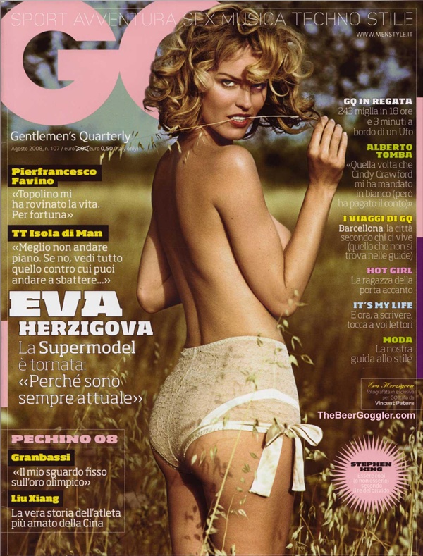 Ева Герцигова на обложке итальянского GQ