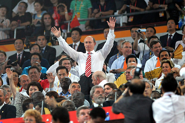 Владимир Путин на церемонии открытия Олимпиады-2008