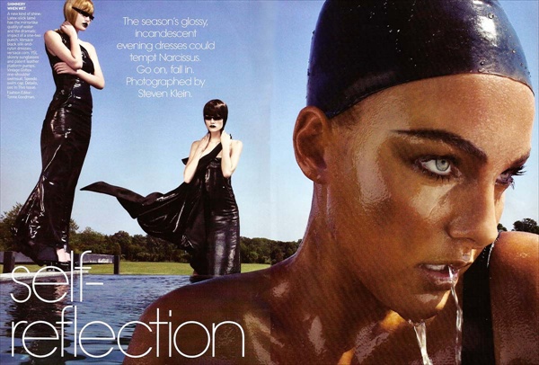 Self-reflection by Steven Klein, Vogue US September 2008