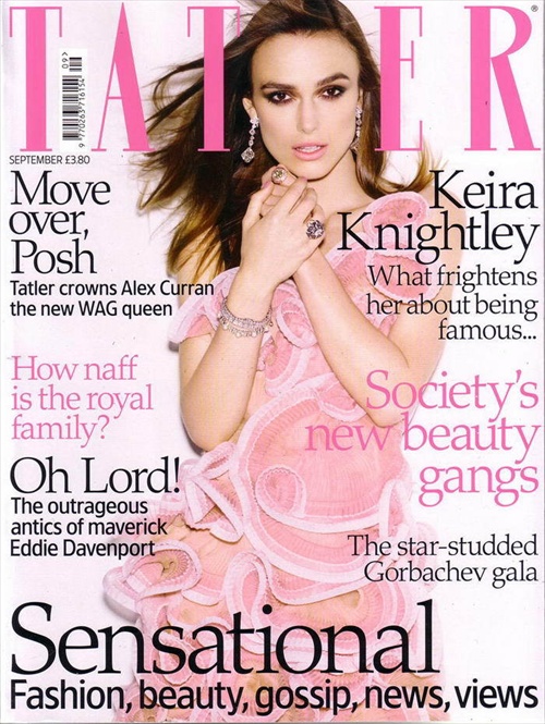 Keira Knightley на обложке журнала Tatler Сентябрь 2008
