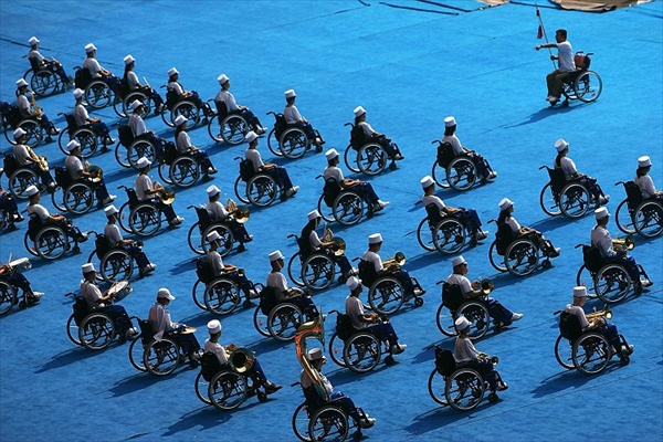 Репетиция церемонии открытия Паралимпийских игр-2008, Пекинский Национальный стадион