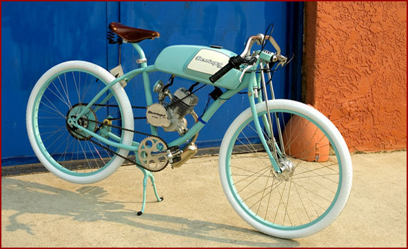 Ретро велосипед Derringer с двигателем