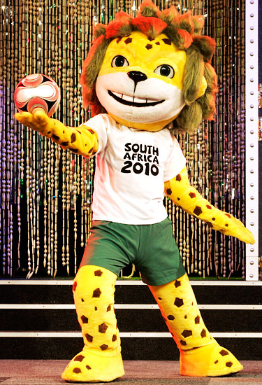 Талисман Чемпионата мира по футболу 2010 в Южной Африке - Леопард Закуми