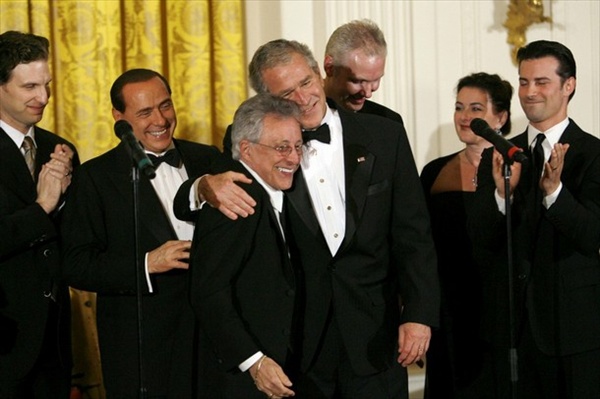 George W Bush, Frankie Valli, Silvio Berlusconi