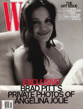 Angelina Jolie on the cover of W magazine november 2008