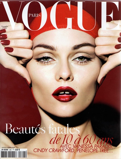 Ванесса Паради на обложке французского журнала Vogue
