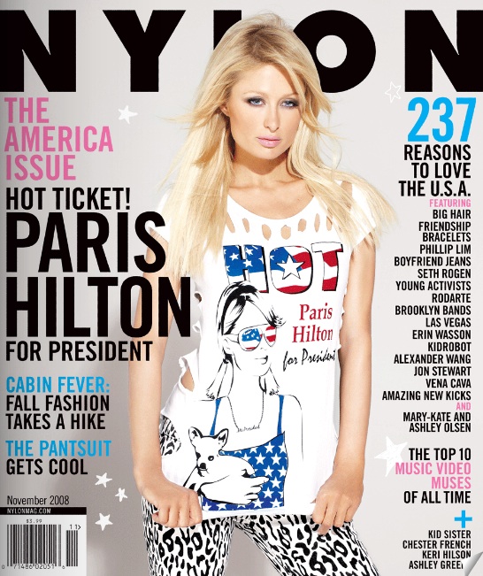 Пэрис Хилтон на обложке журнала NYLON