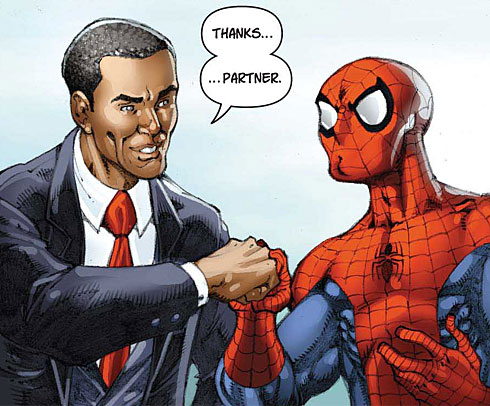 obama_spider-man01.jpgБарак Обама стал героем комикса о Человеке-пауке