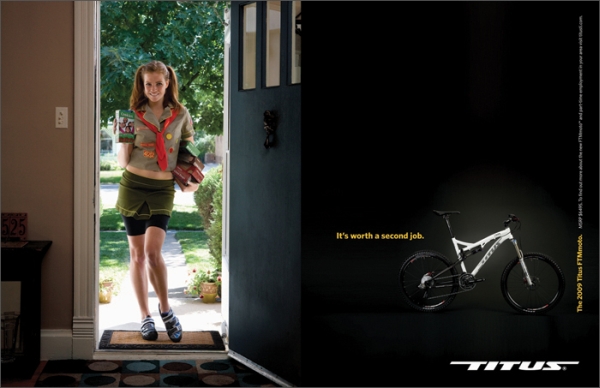 Реклама велосипедов Titus