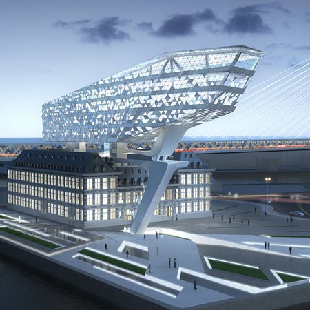 Проект Захи Хадид (Zaha Hadid) для порта в Антверпене