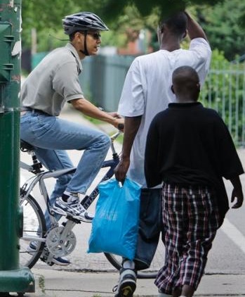 Барак Обама предпочитает велосипед