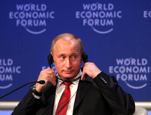 Владимир Путин на Всемирном Экономическом Форуме-2009 в Давосе
