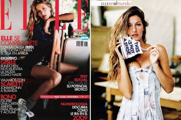 Журнал ELLE Argentina: модели Gisele Bundchen, Bianca Klamt, Caroline Winberg, Jorgelina Airaldi