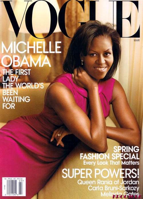 Michelle Obama on the cover of Vogue March 2009