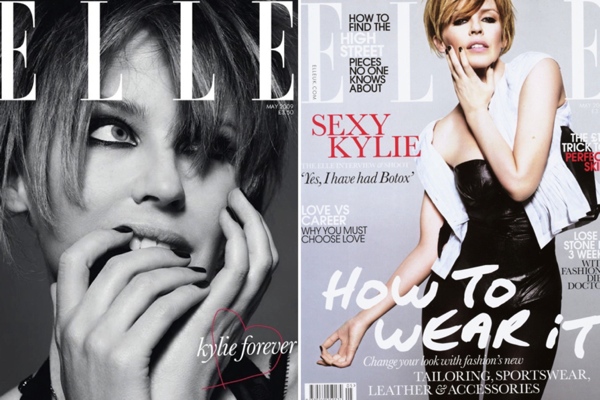 Kylie Minogue - ELLE UK May 2009 covers