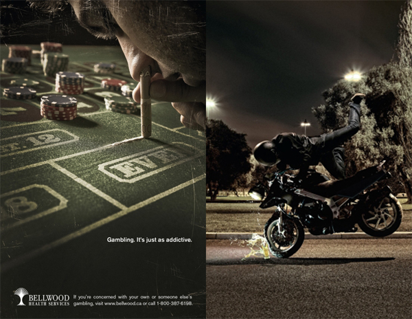 Социальная реклама: азартные игры и пьянство за рулем