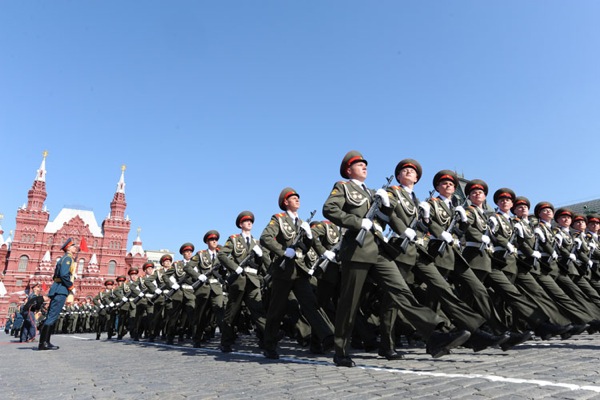 Парад Победы на Красной Площади в Москве