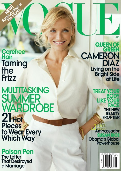 Cameron Diaz on the cover of Vogue US June 2009