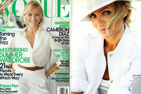 Камерон Диас в июньском номере журнала Vogue