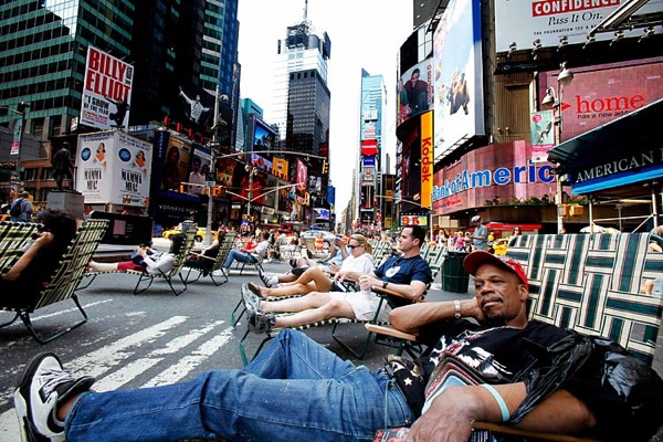 Таймс-сквер в Нью-Йорке стала пешеходной зоной