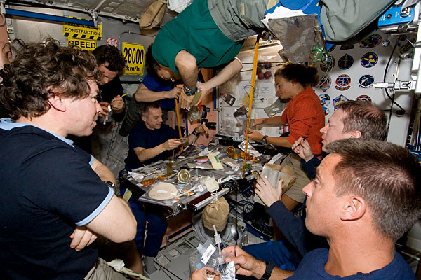 Space Shuttle Endeavour team