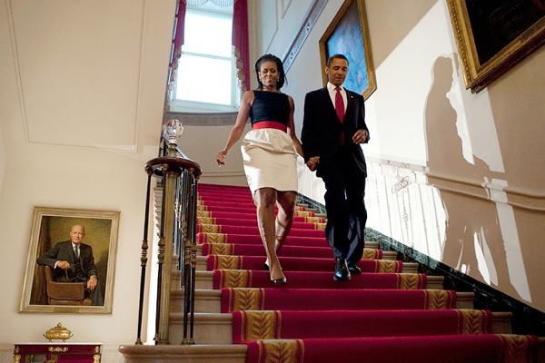 Мишель Обама и Барак Обама