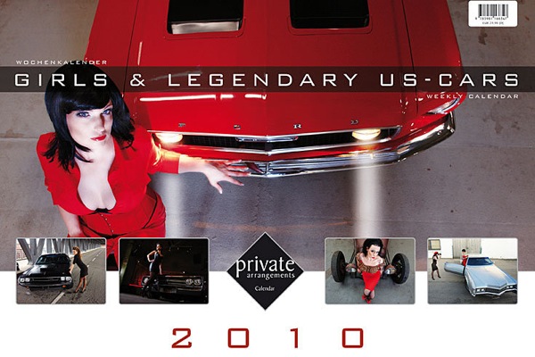 Girls and Legendary US Cars 2010 Calendar