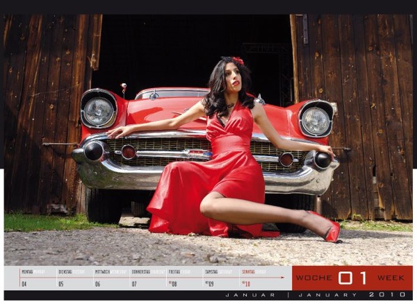 Календарь 2010 - Девушки и Легендарные Автомобили Америки