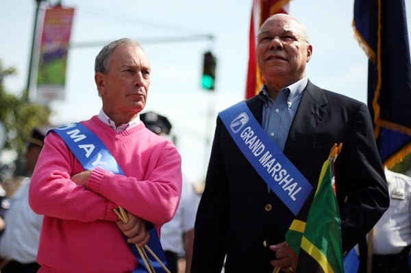 Michael Bloomberg and Colin Powell