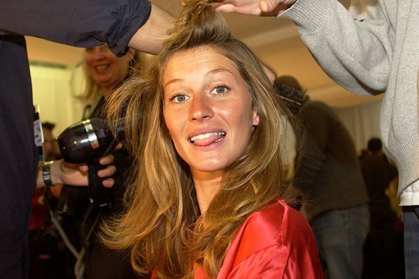 Gisele Bundchen Victoria's Secret Fashion Show backstage