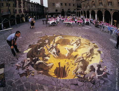 Уличный художник Kurt Wenner