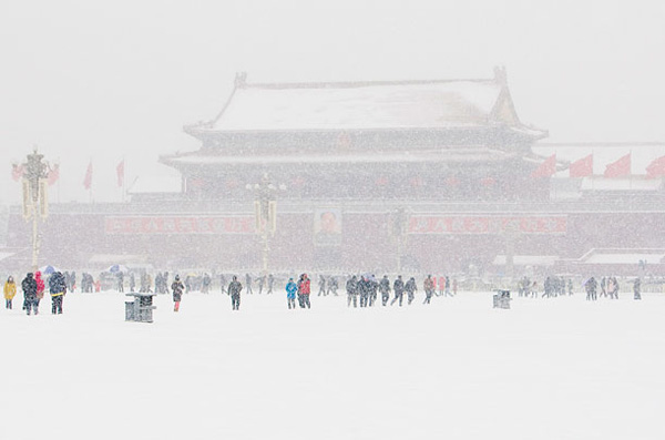 Такого снегопада Пекин не видел с 1951 года