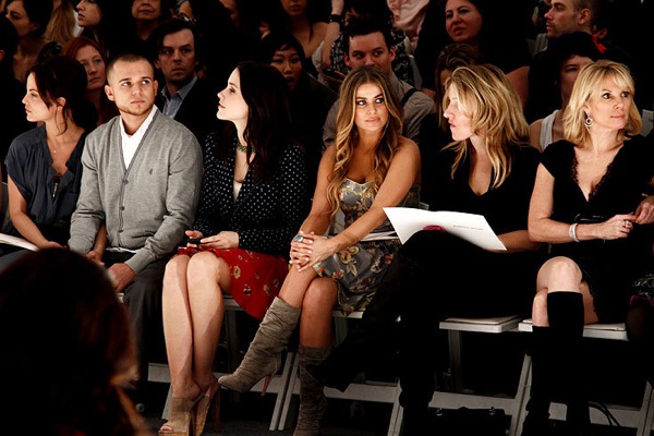 Carmen Electra and Mena Suvari at Rebecca Taylor fashion show