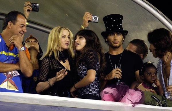 Madonna Lourdes Jesus Luz Sergio Cabral - Carnival in Rio 2010 Brazil