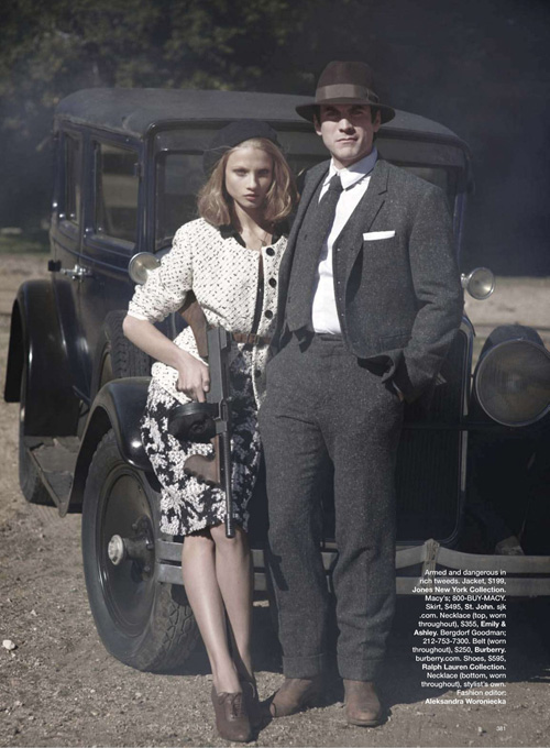 Бонни и Клайд в Harper's Bazaar